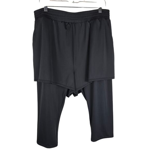 SwimSuits For All Black Summer Swim Short w/ Leggings Women's 20 - Picture 1 of 4